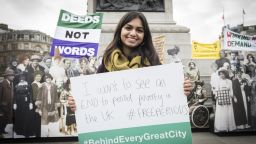 #FreePeriods founder Amika George pledges her #BehindEveryGreatCity commitment.
 
As part of the #BehindEveryGreatCity campaign, the Mayor of London, Sadiq Khan, today revealed "Make a Stand", a specially-commissioned exhibition taking place in Trafalgar Square today. The exhibition marks the centenary of women getting the vote, and features 59 life-sized images of the women and men set to be featured on the Millicent Fawcett statue, the names of which were revealed for the first time today.