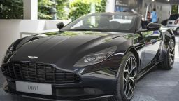 TURIN, PIEDMONT, ITALY - 2018/06/06: Exhibition of Aston Martin DB11 during the Turin Motor Show 2018. (Photo by Stefano Guidi/LightRocket via Getty Images)