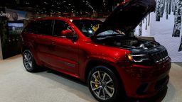 CHICAGO - FEBRUARY 09:  2018 Jeep Grand Cherokee Trackhawk is on display at the 110th Annual Chicago Auto Show at McCormick Place in Chicago, Illinois on February 9, 2018.  (Photo By Raymond Boyd/Getty Images)
  