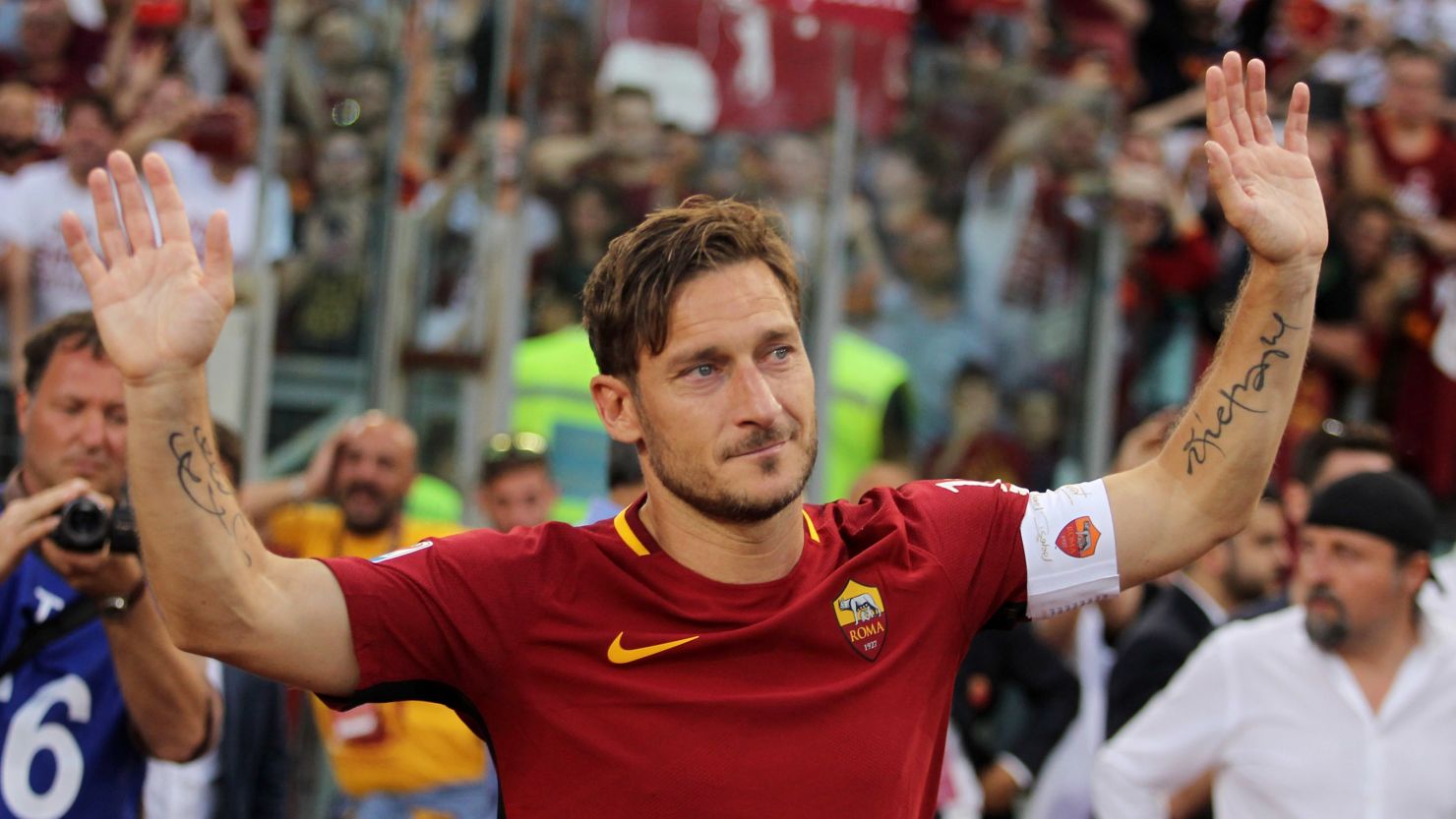 Totti made 786 appearances in a 15-year-career for Roma.