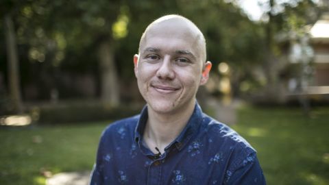 Daniel Apodaca is a 25-year-old UCLA film student and the first patient in a clinical trial that's testing an experimental cancer immunotherapy.