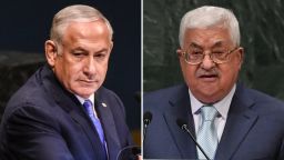 Israeli Prime Minister Ben Netanyahu and Palestinian President Mahmoud Abbas