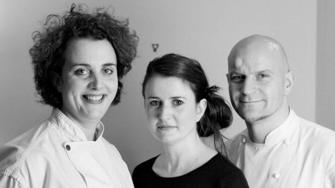 The Checkers is owned by Stéphane Borie (right) and Sarah Francis (left) and Kathryn Francis (center).