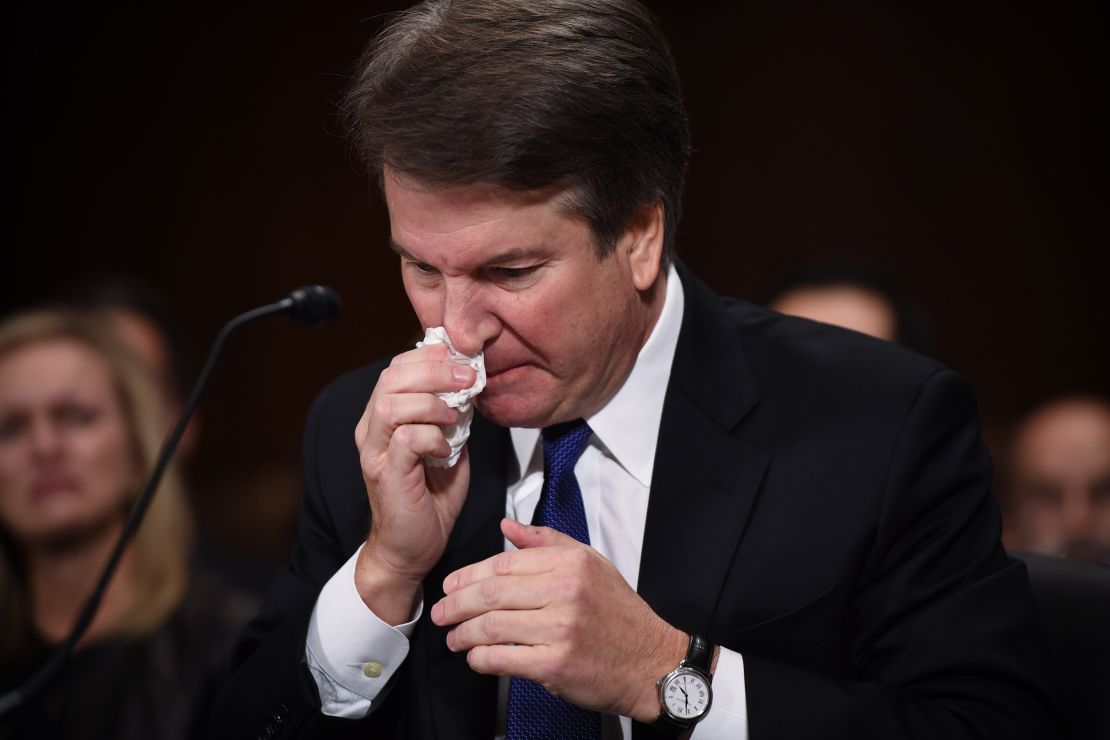 Supreme Court nominee Judge Brett Kavanaugh testifies before the Senate Judiciary Committee.