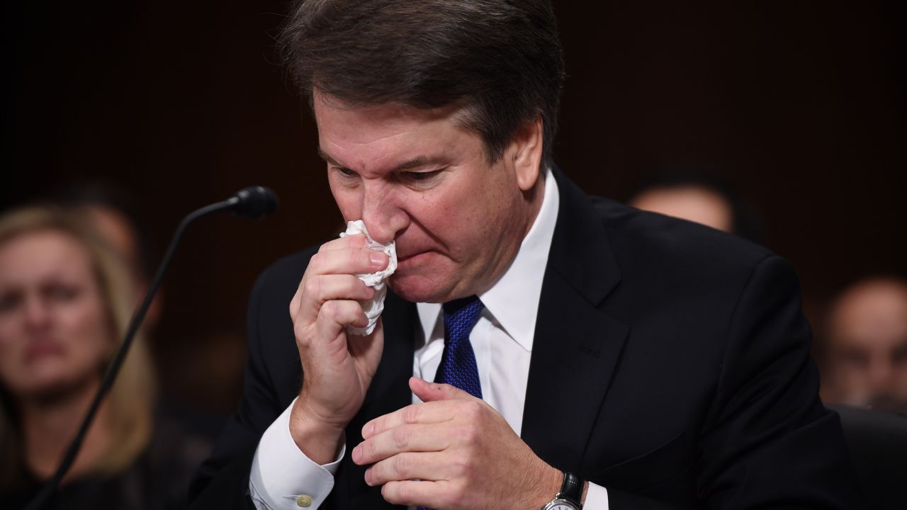 Supreme Court nominee Judge Brett Kavanaugh testifies before the Senate Judiciary Committee.