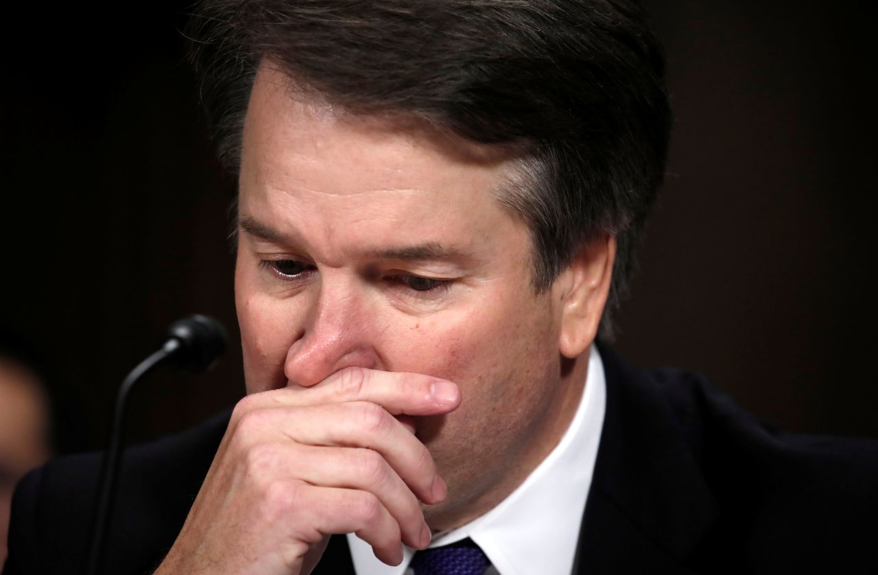 Like Ford before him, Kavanaugh got emotional during his testimony and fought through tears at times. For example, <a href="https://www.cnn.com/politics/live-news/kavanaugh-ford-sexual-assault-hearing/h_12c4e789158fca77858d228180cb3010" target="_blank">he teared up when he mentioned his 10-year-old daughter, Liza,</a> during his opening statement. Kavanaugh was explaining how he said he bears Ford no ill will when he recounted how Liza, when saying her prayers, said, "We should pray for the woman."