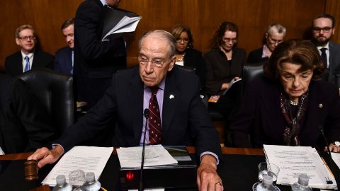 Democrats protest Grassley scheduling nominations during ...