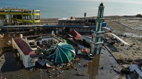 Much of Palu, a city of 350,000, has been left in ruins following the disaster.
