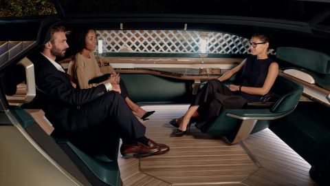 The EZ-Ultimo's interior is designed to be futuristic but relaxing and comforting.