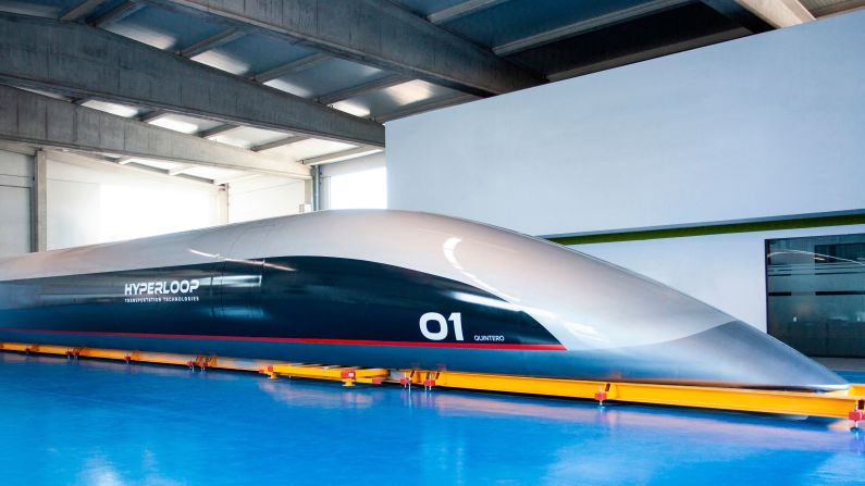 <strong>New era: </strong>A new full-scale Hyperloop capsule has been unveiled by Hyperloop Transportation Technologies (HyperloopTT)