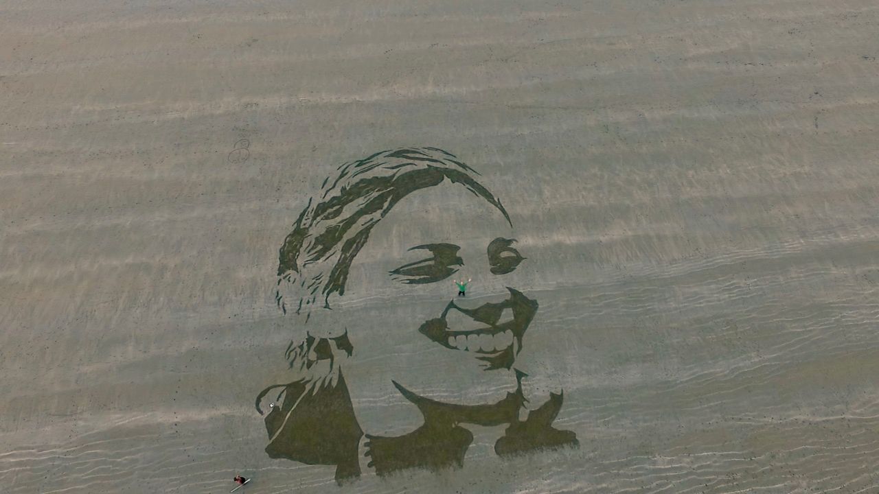 "Jessie" created on Newport Sands, Pembrokeshire