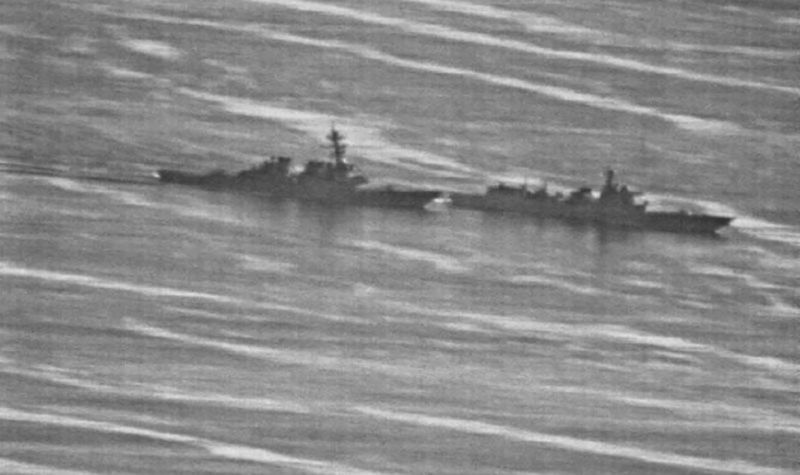 Photos show encounter with Chinese warship