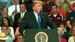 President Trump speaking at rally in Southaven,Mississippi.