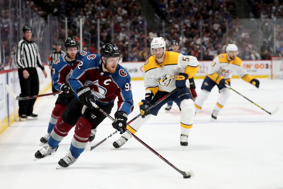 Gabriel Landeskog's love for the NHL stemmed from watching it on television whenever he could. 