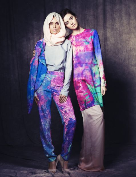 Looks from Muslim designer Barjis Chohan's Spring/Summer 2016 collection.