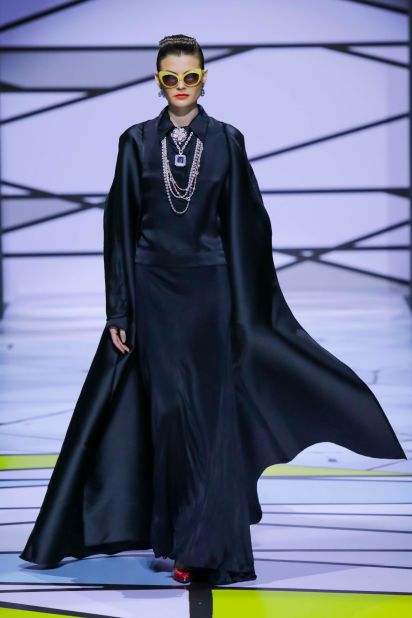 A runway look from Malaysian fashion designer Bernard Chandran.