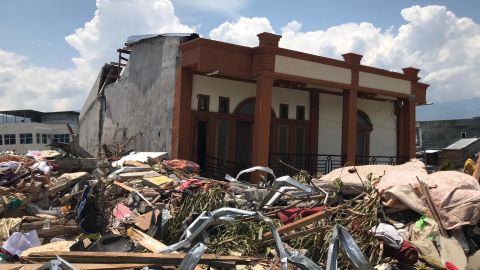 One of the few houses left standing in Petobo.