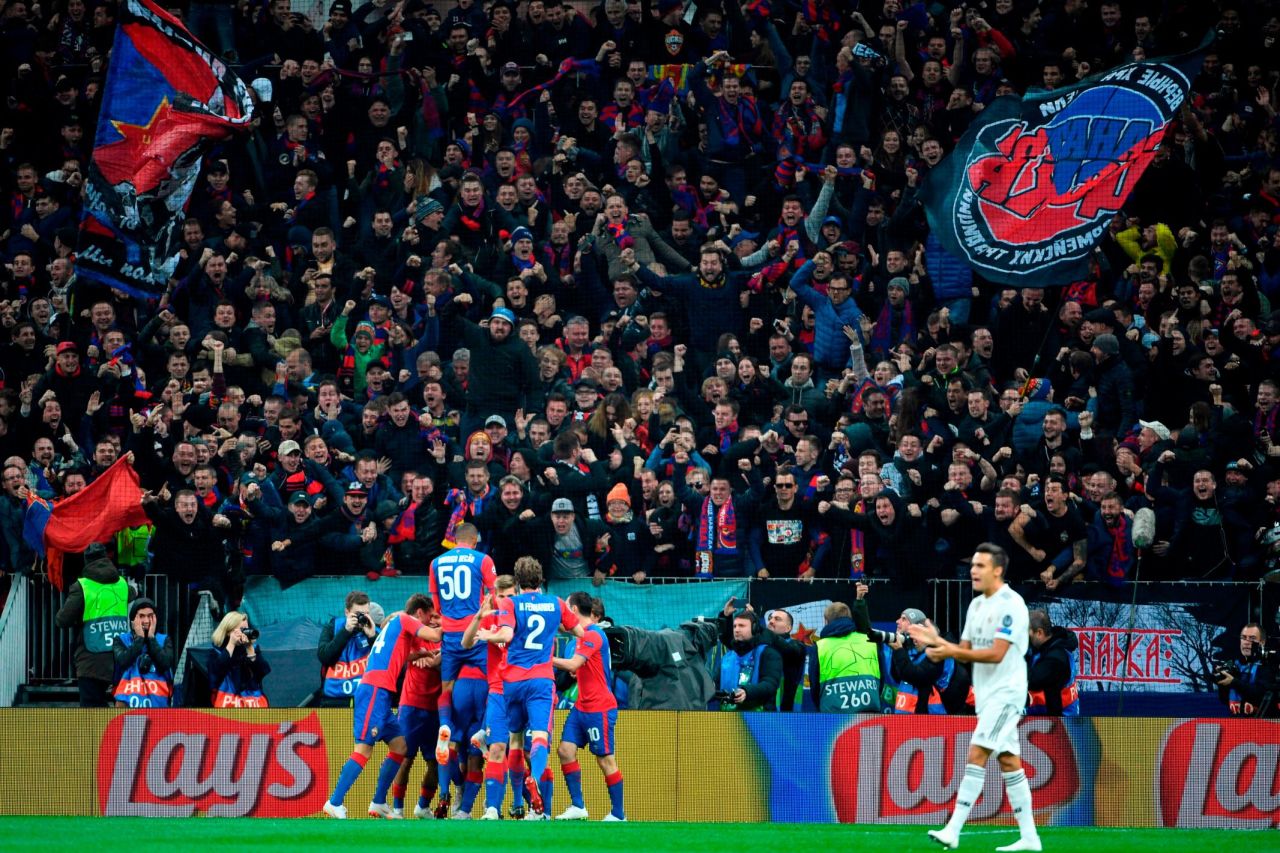 On Tuesday, CSKA Moscow stunned Real Madrid at the Luzhniki Stadium thanks to Nikola Vlasic's early strike. Despite goalkeeper Igor Akinfeev being sent off in stoppage time, CSKA held on for a famous victory and go top of Group G.
