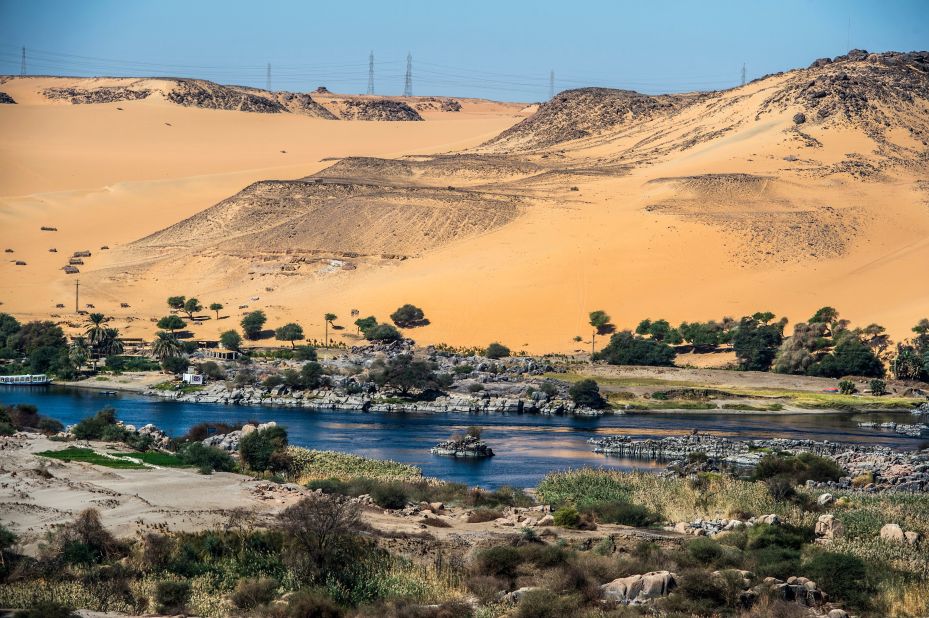 The Nile River provides Egypt with around three quarters of its water. As well as being a vital resource, the river plays an important role in Egypt's culture and sense of identity. 