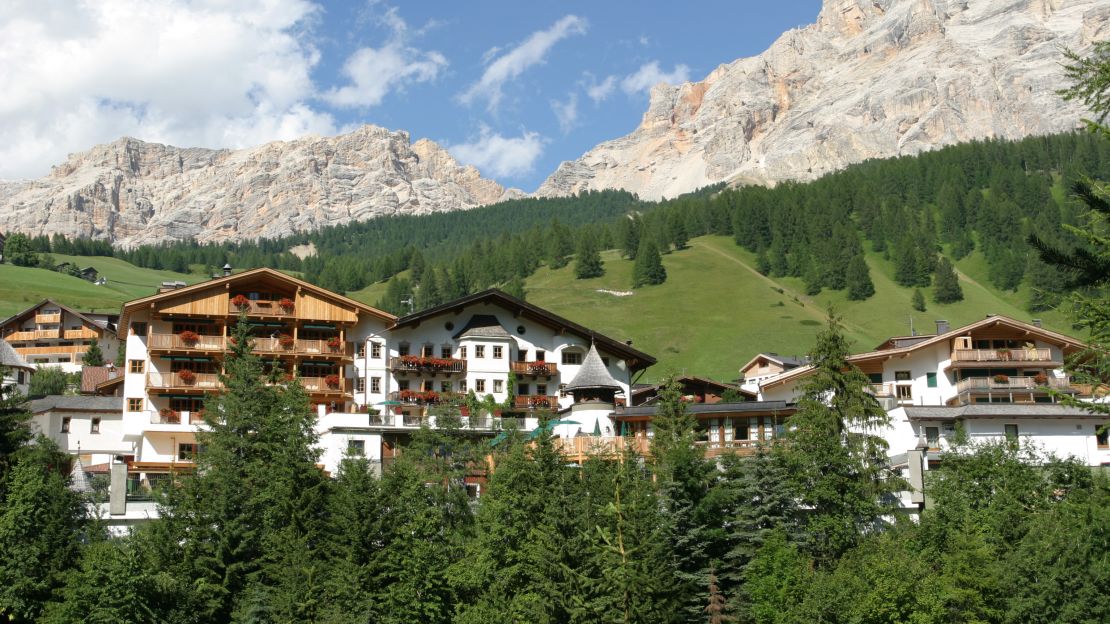 Rosa Alpina is situated in a ski resort in the Dolomites.