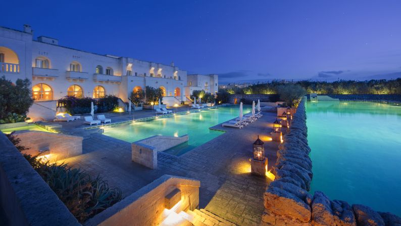 <strong>Borgo Egnazia (Puglia): </strong>Blending traditional style with a more modern setting, the Borgo Egnazia is a contemporary castle set among olive groves. 