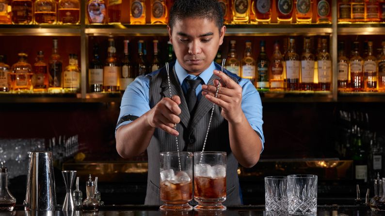 <strong>3. Manhattan, Singapore: </strong>Singapore's best bar, the Manhattan Bar is a plush venue within the city's Regent Hotel. Its cocktail menu includes, inevitably, a version of the classic Manhattan based around Michter's Single Barrel Rye and house-made cherry brandy.