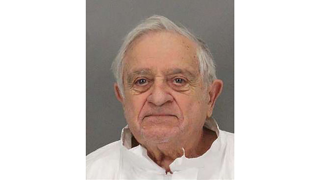 Police arrested Anthony Aiello, 90, on suspicion of killing his stepdaughter, Karen Navarra, in September at her home in San Jose, California.