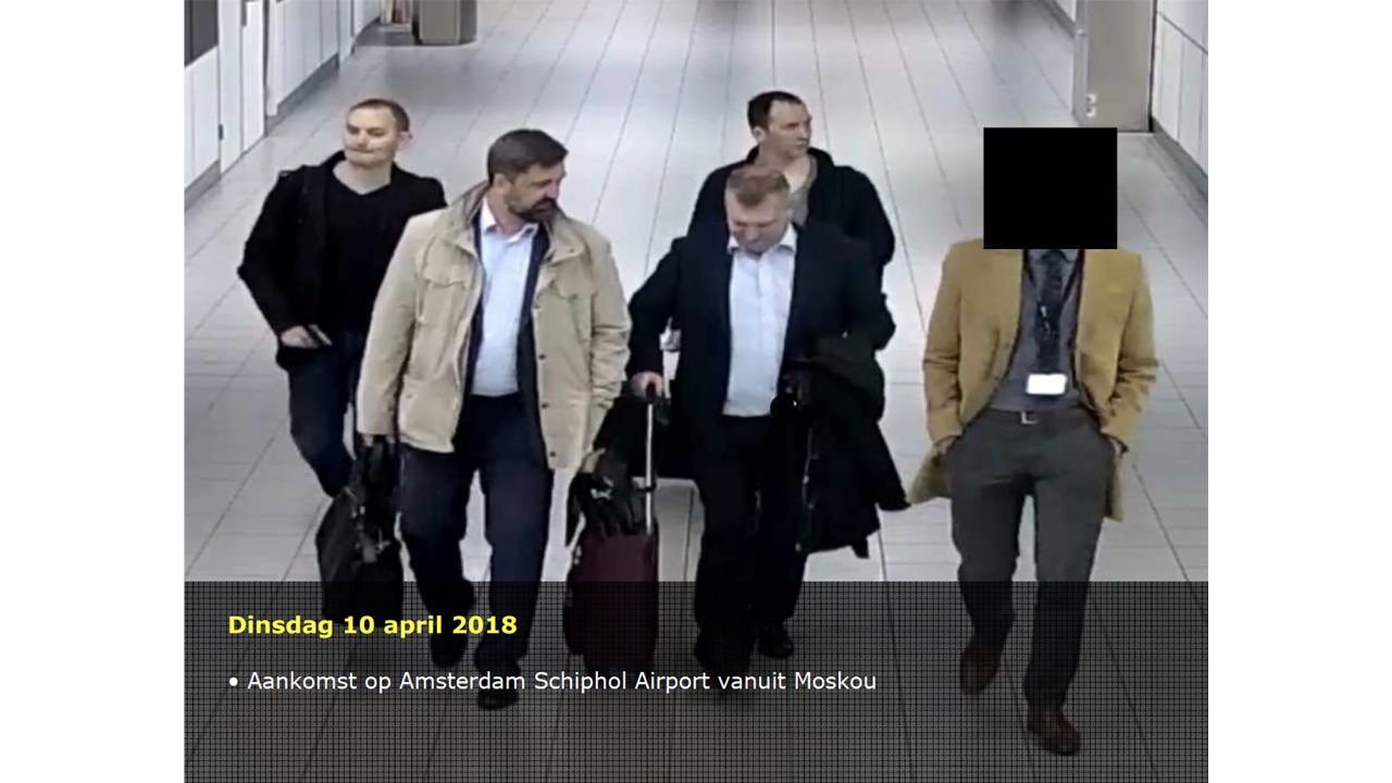 Dutch authorities named four alleged Russian agents.