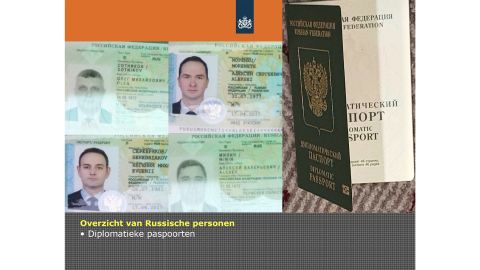 Dutch officials provided passport details of the four alleged Russian officers.