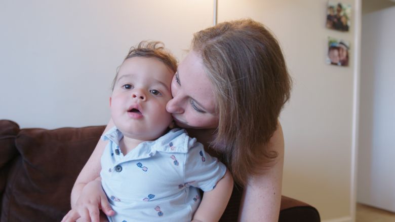 Carly Klareich and her son, Jack. 