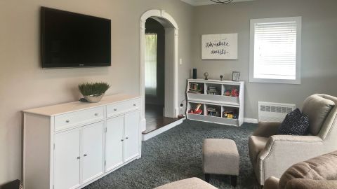 The playroom's new look (still a work in progress!)