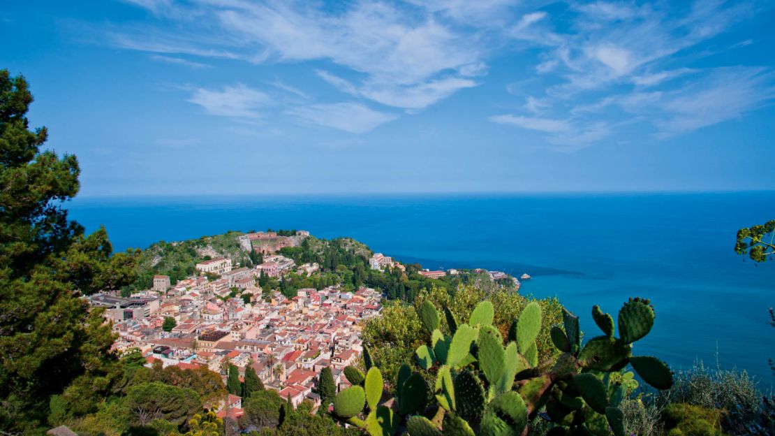 The Belmond Grand Timeo is set on a mountain.