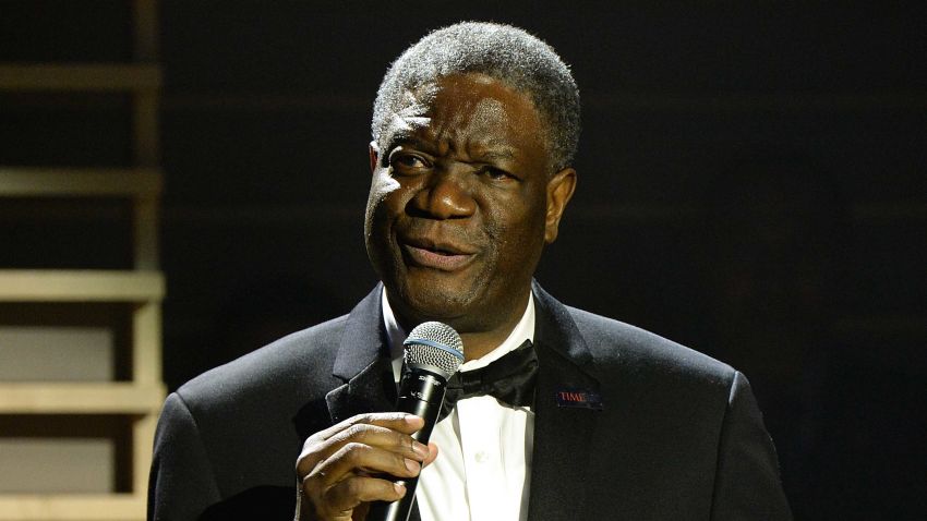 NEW YORK, NY - APRIL 26:  Denis Mukwege speaks at the 2016 Time 100 Gala, Time's Most Influential People In The World at Jazz At Lincoln Center at the Time Warner Center on April 26, 2016 in New York City.  (Photo by Kevin Mazur/Getty Images for Time)
