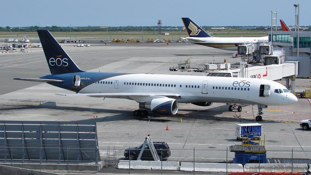 <strong>Eos Airlines: </strong>The short-lived Eos Airlines, which existed only from 2004 to 2008, was an all-business-class carrier flying 48-seat Boeing 757s between New York-JFK and London's Stansted Airport. 