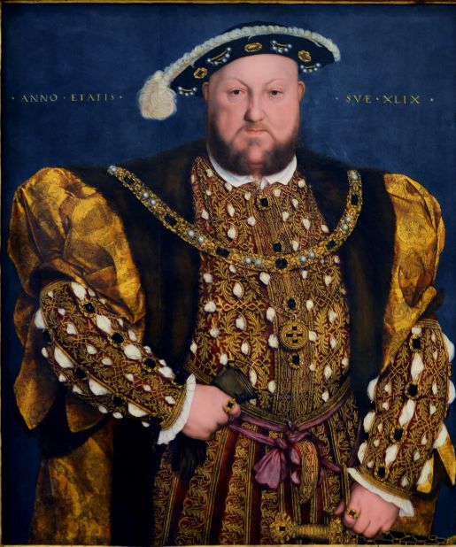 Portrait of Henry VIII (1540) by Hans Holbein the Younger.