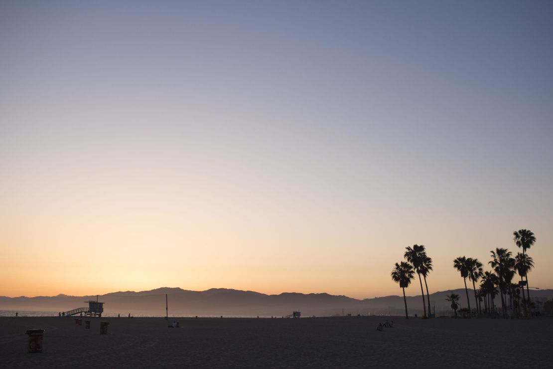 Venice Beach is a free-spirited spot for a California sunset.
