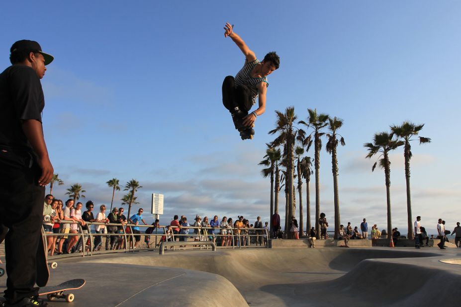 <strong>Venice Beach: </strong>The lively oceanfront area attracts about 30,000 people a day, according to the Los Angeles Department of Recreation and Parks.