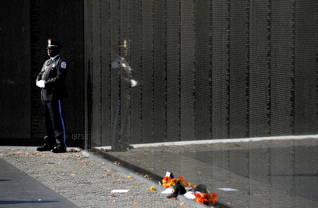 <strong>Vietnam Veterans Memorial Wall, Washington: </strong>Also called The Wall, this moving monument was designed by American architect Maya Lin.