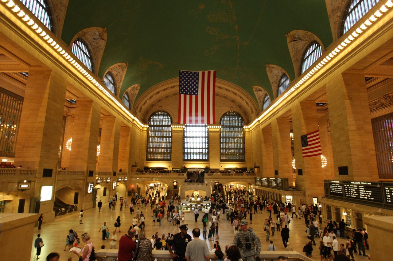 <strong>Grand Central Station, New York:</strong> This striking Beaux-Arts rail terminal was designed and built between 1903 and 1913.