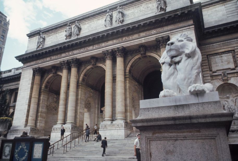 <strong>New York Public Library: </strong>The Beaux-Arts New York Public Library was dedicated in 1911.
