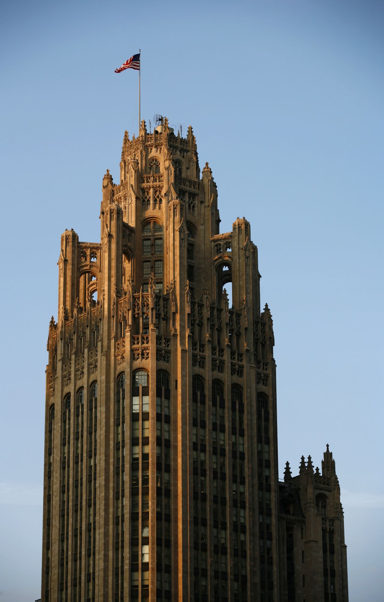 <strong>Tribune Tower, Chicago: </strong>The Gothic Revival Tribune Tower was completed in 1925.