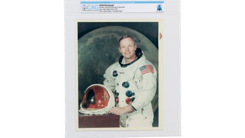 Original NASA  photograph of Neil Armstrong. Credit: Heritage Auctions