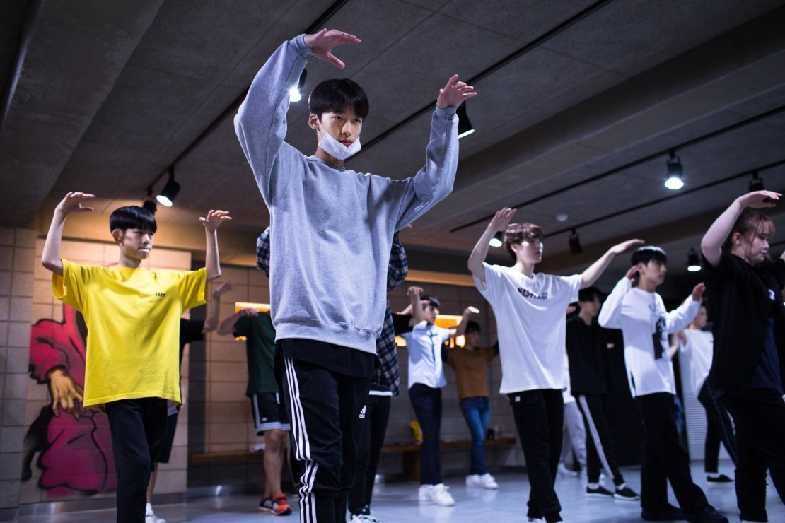Lee Jae-Gi, 16 years old, participates in a dance class at Def Dance. 