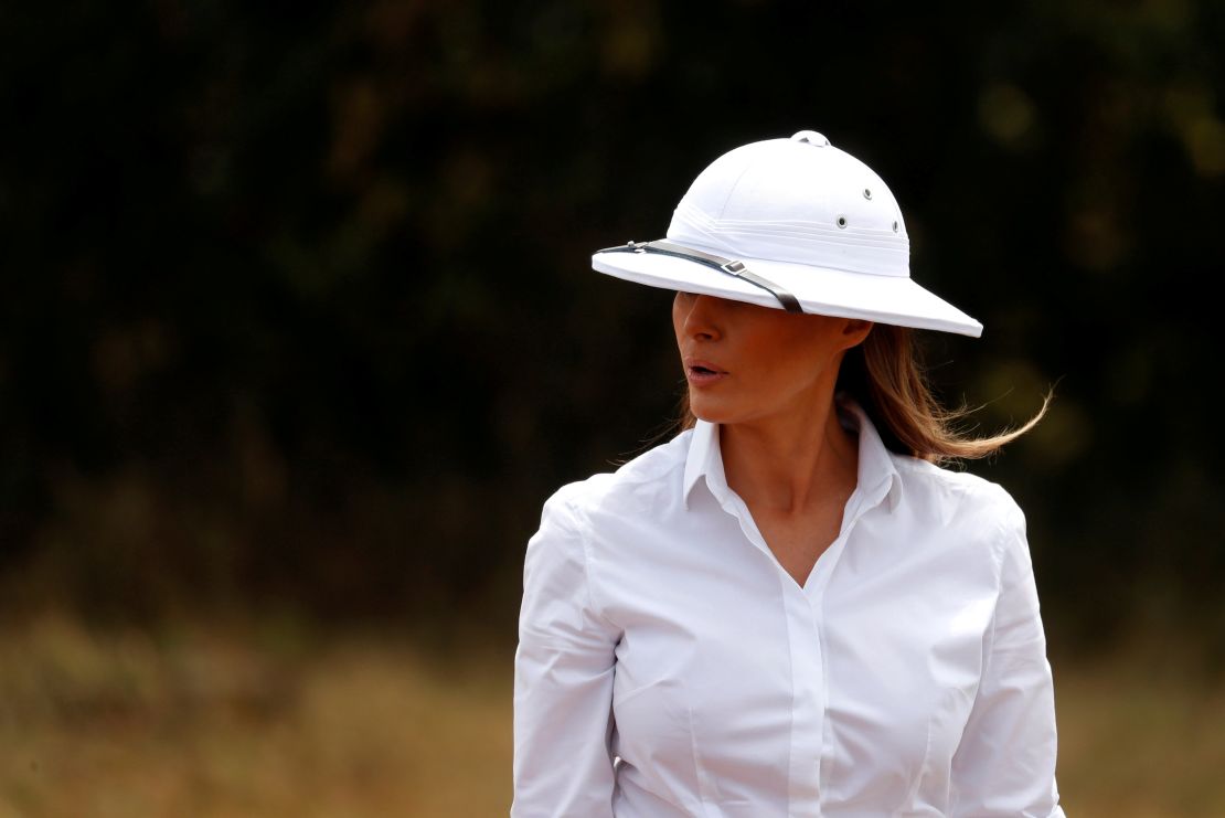 First lady Melania Trump takes a safari in Nairobi, Kenya, October 5, 2018. REUTERS/Carlo Allegri