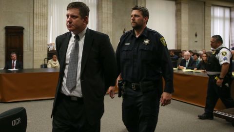 Chicago police Officer Jason Van Dyke (left) was found guilty in the shooting death of Laquan McDonald in October.