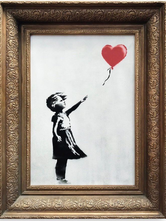 Banksy painting 'self-destructs' moments after for $1.4 million | CNN