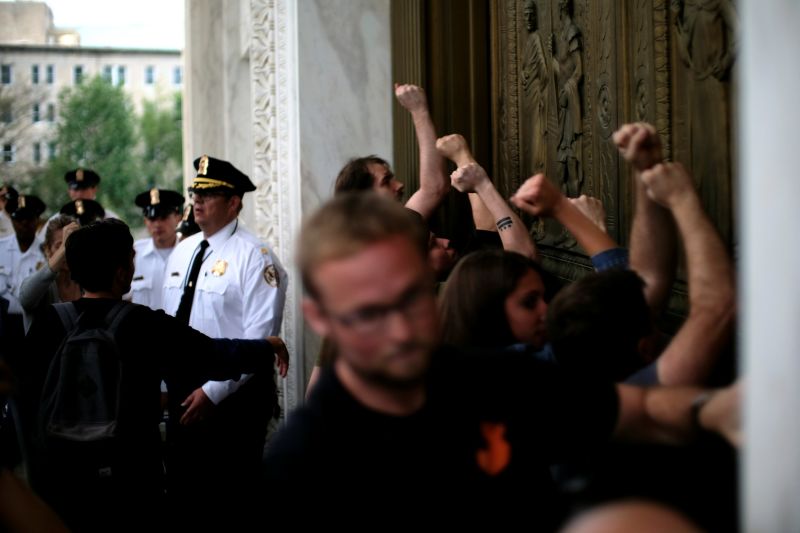 In Photos: Protesters Rally Against Supreme Court Nominee Brett ...