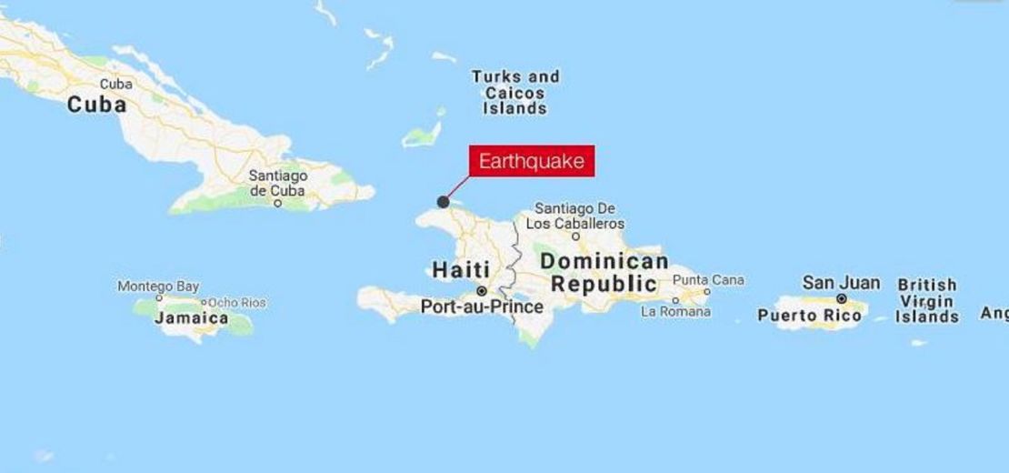 Haiti earthquake map