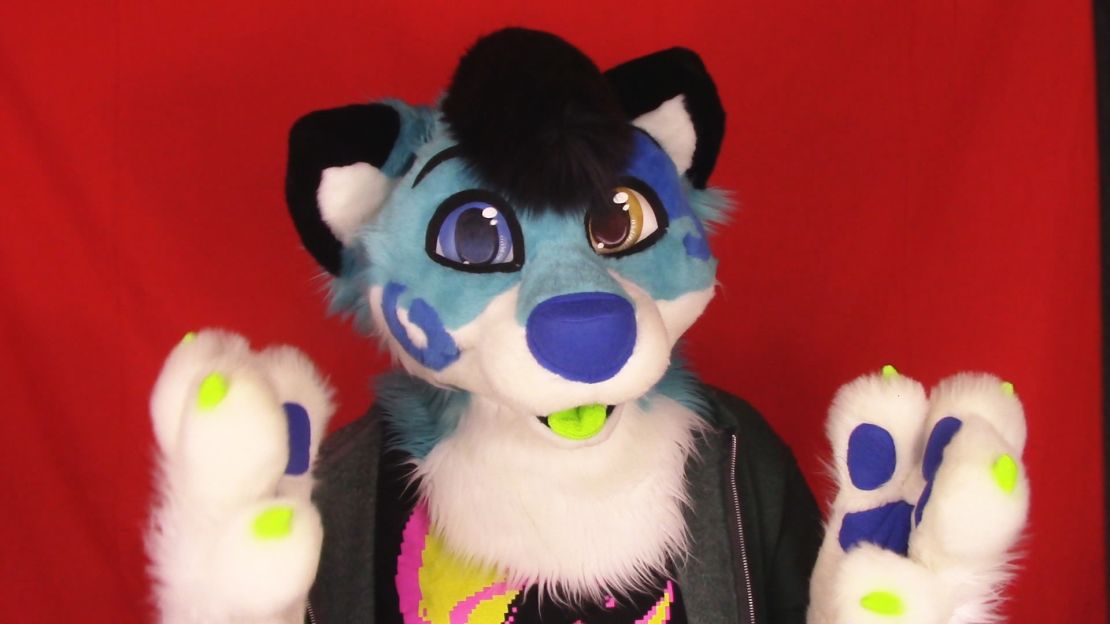 YouTube furry video host Stormi Folf.