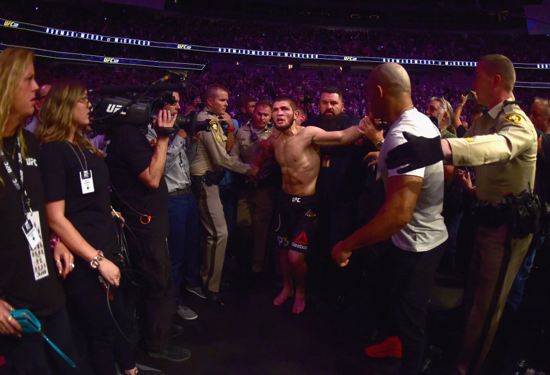 Khabib Nurmagomedov is suspended from the UFC after the ugly scenes that followed last fight.